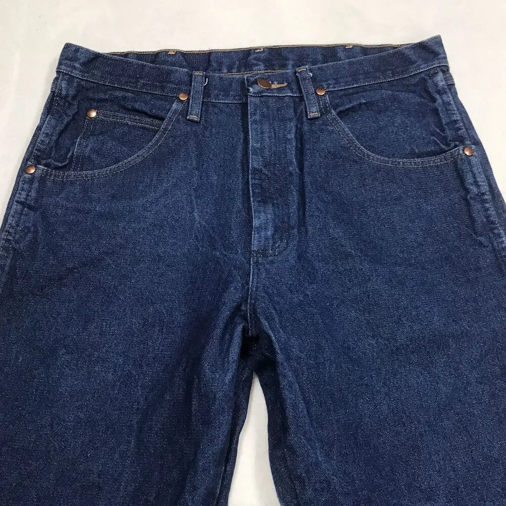 WRANGLER 13MWZ Cowboy Cut Jean Men 33x34 Dark Wash Rodeo Western Mexico